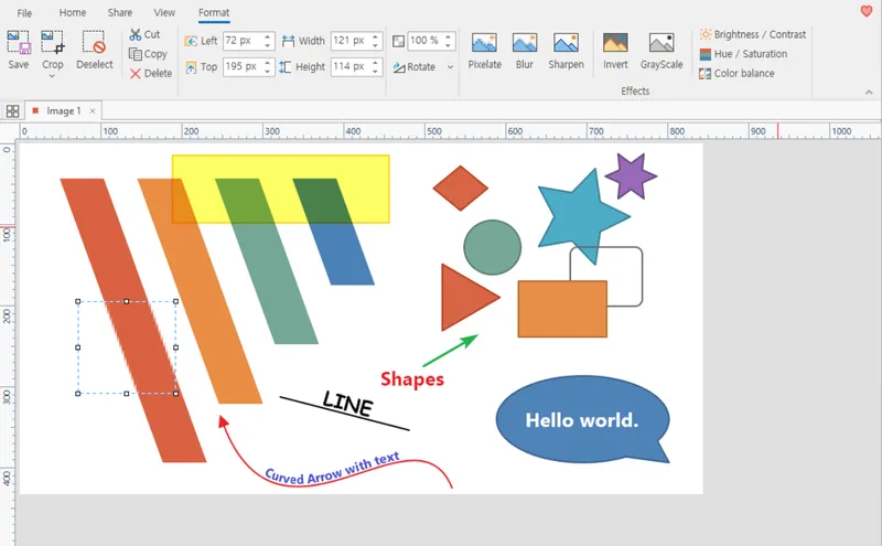 픽픽 에디터 주요 기능