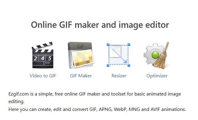 움직이는 사진 만들기 ezgif (이미지 동영상 gif 변환)