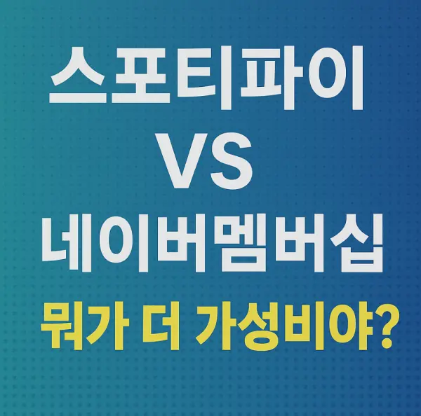 스포티파이 무료 3개월·네이버플러스 멤버십 혜택 비교! 뭐가 더 가성비일까? 