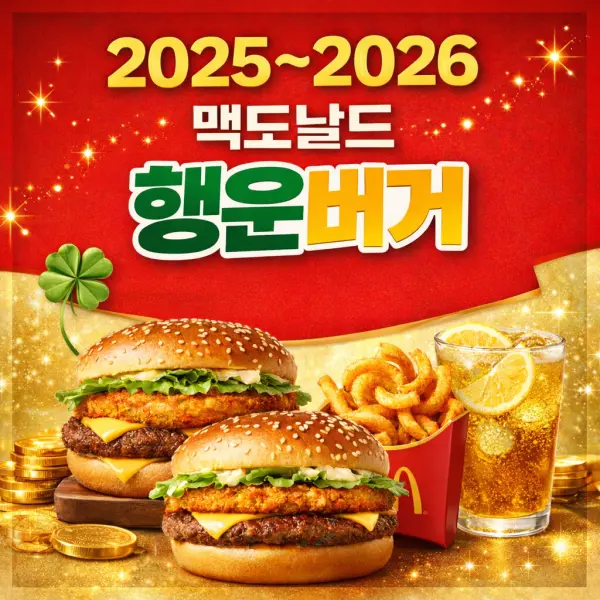 2025~2026 맥도날드 행운버거 판매 기간·출시일·가격 총정리